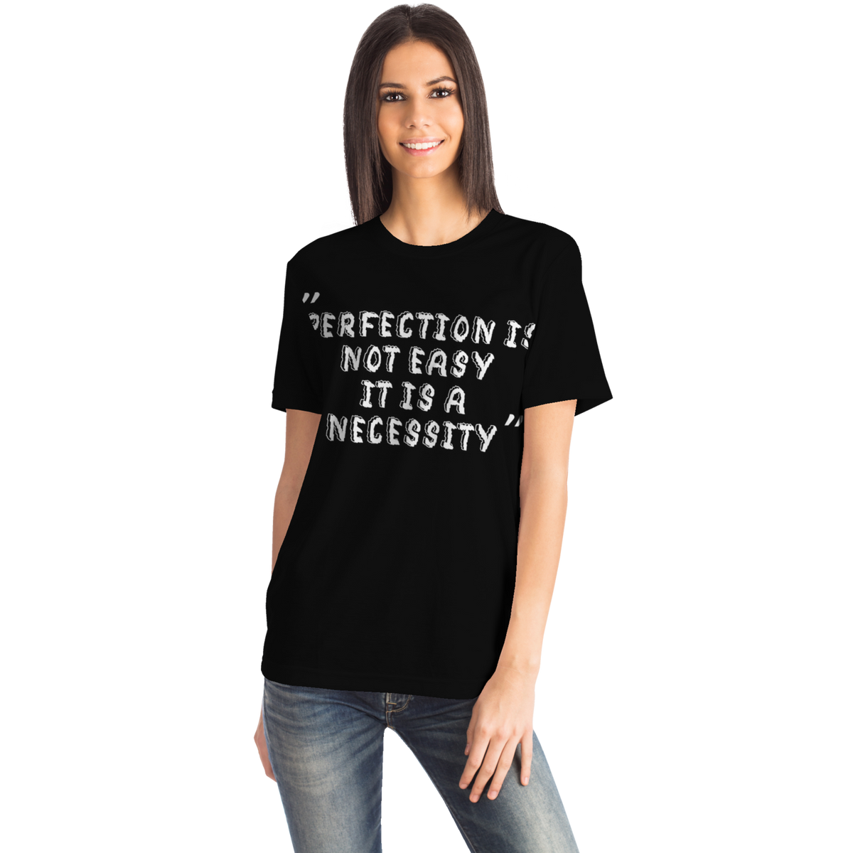 Perfection is Not Easy Winners Win T-Shirt Black