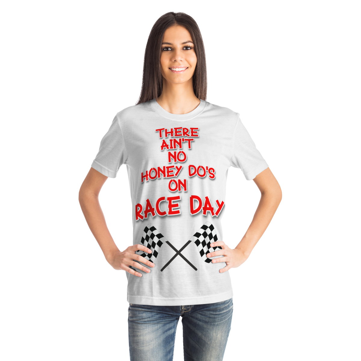 No Honey Do's Race Day T-Shirt White
