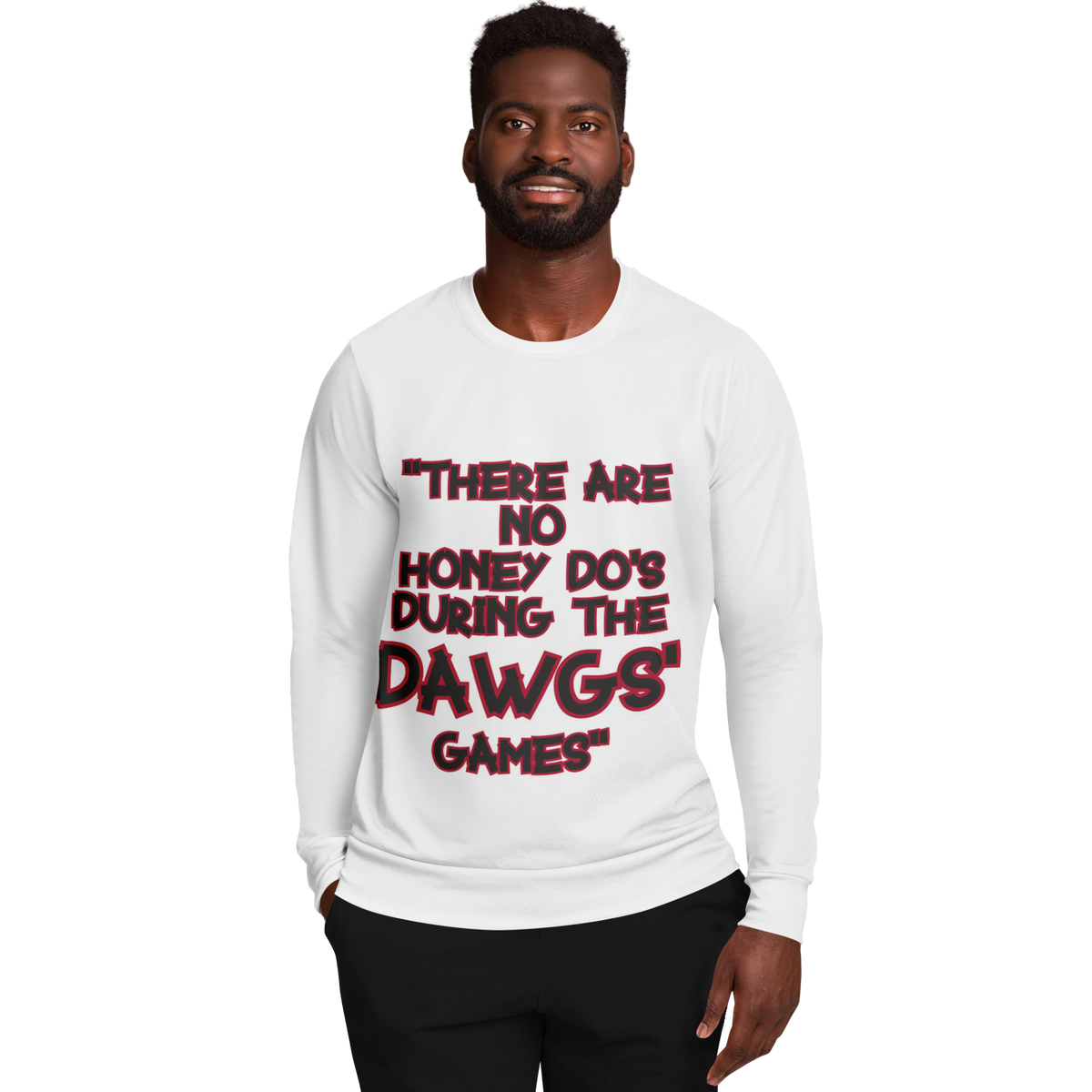 Honey Do's Long Sleeve Shirt Black & Dark Red