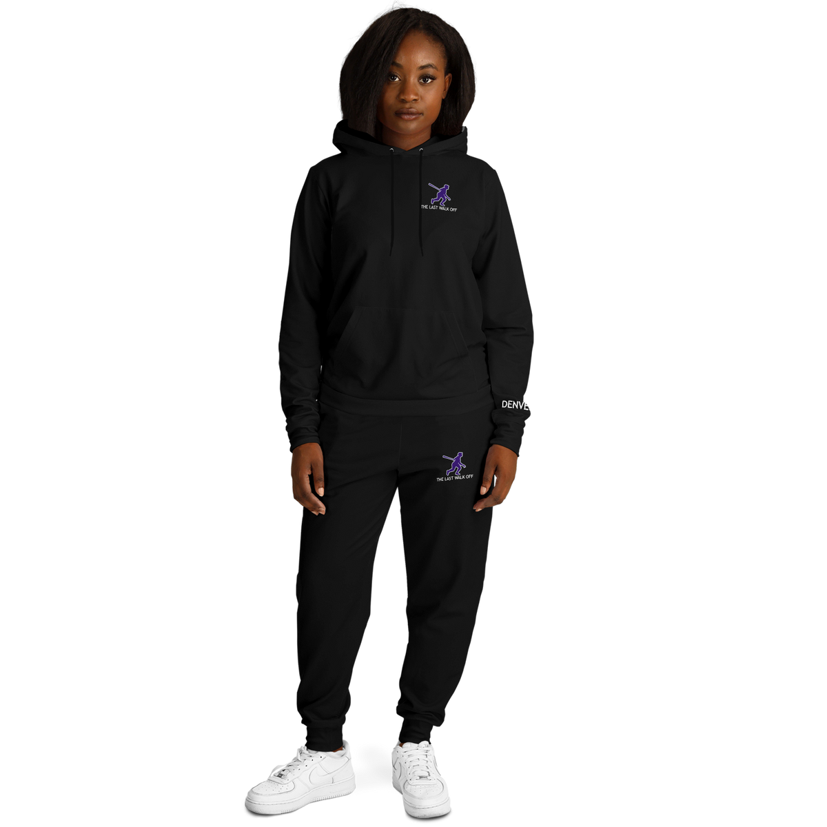 Denver Black Hoodie and Joggers TWO