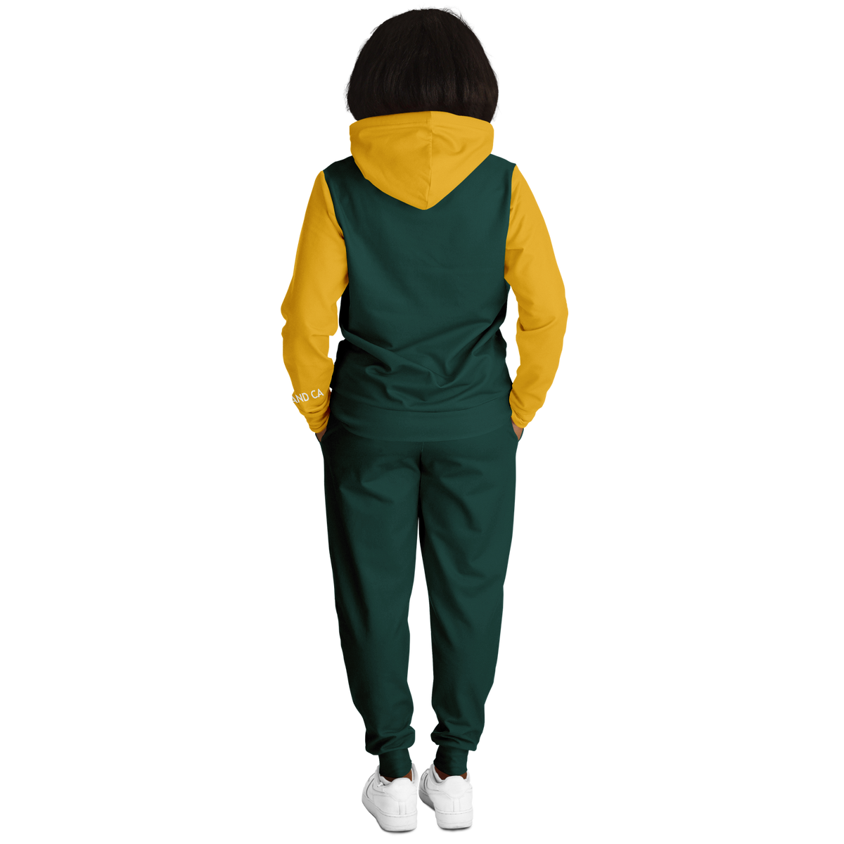 Oakland Green Yellow Hoodie and Joggers