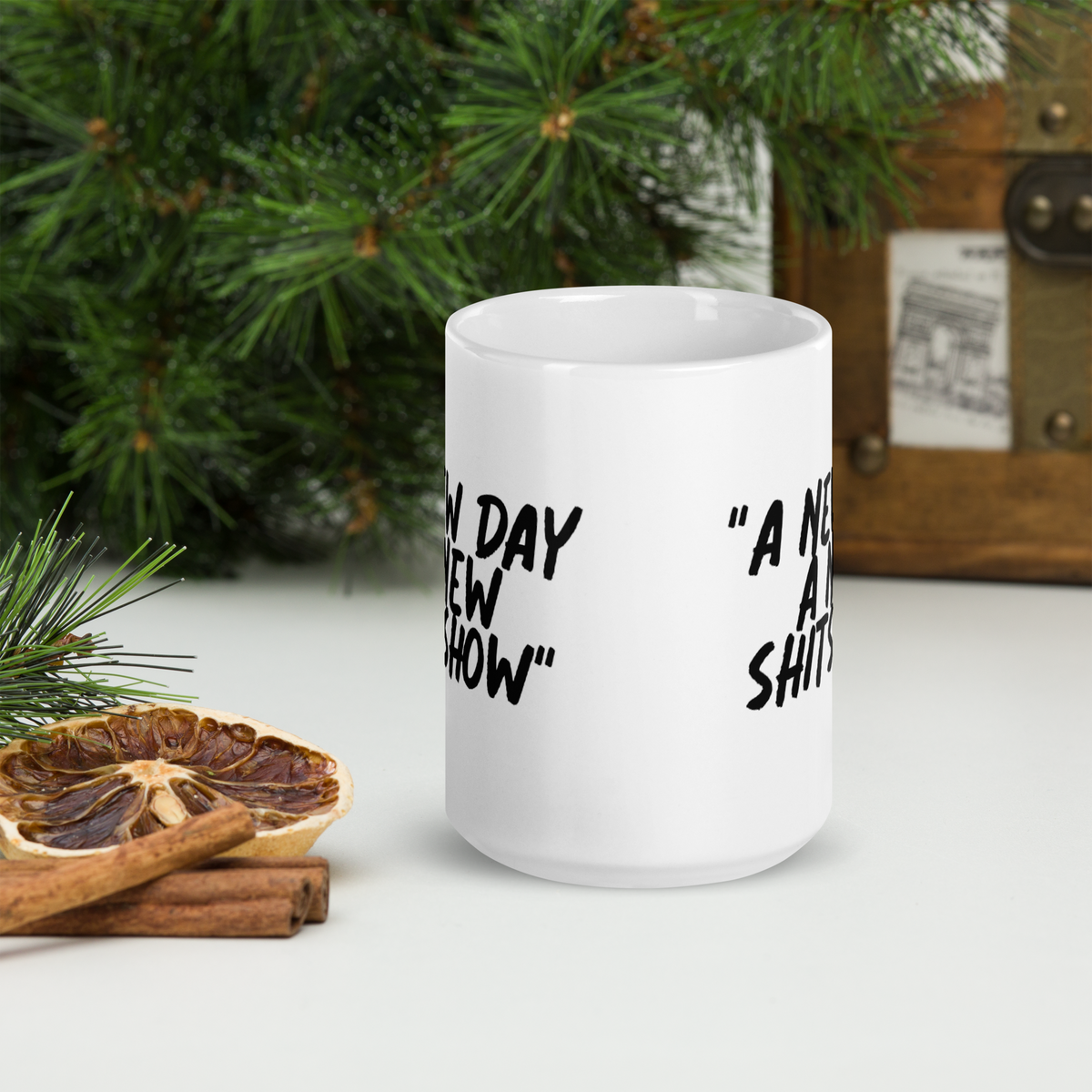 A New Day White Mug