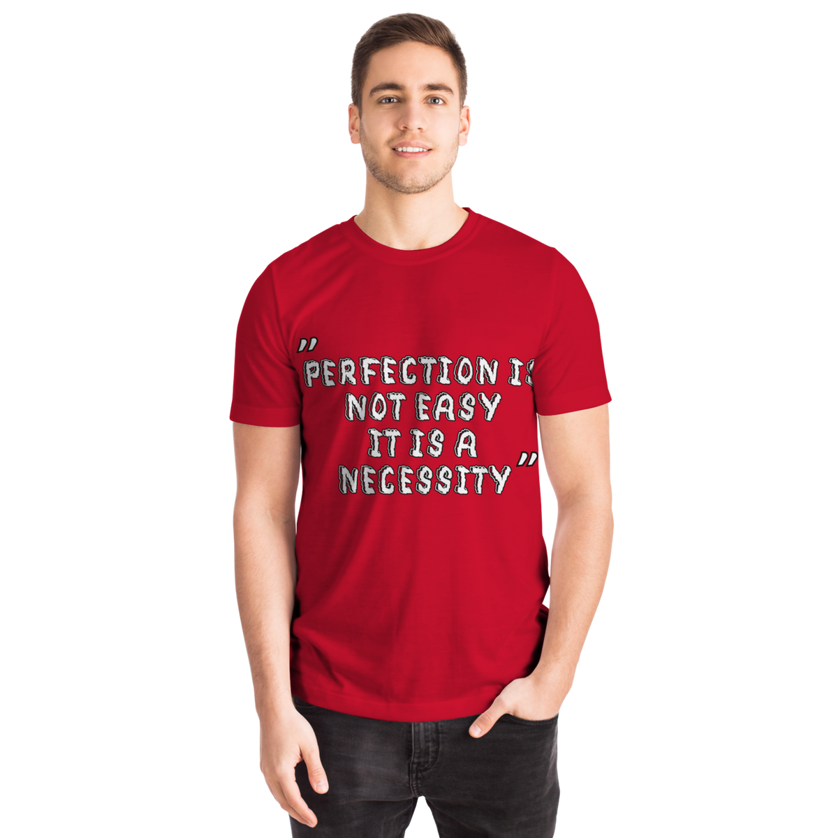 Perfection is Not Easy Winners Win T-Shirt Red