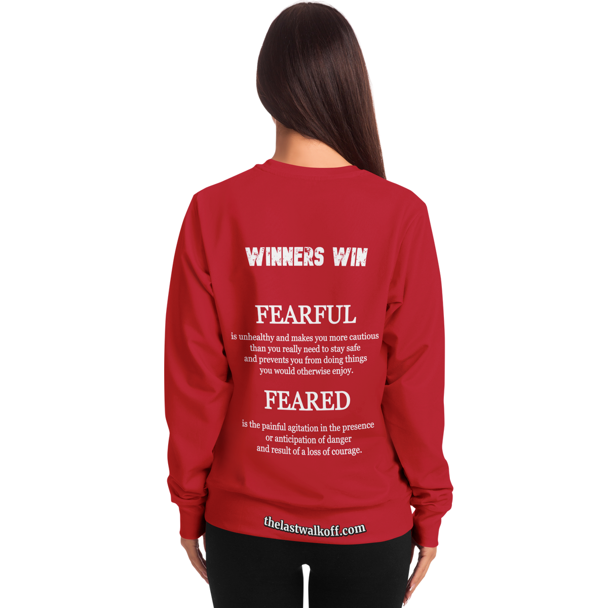 Feared not Fearful Winners Win Long Sleeve Shirt Red