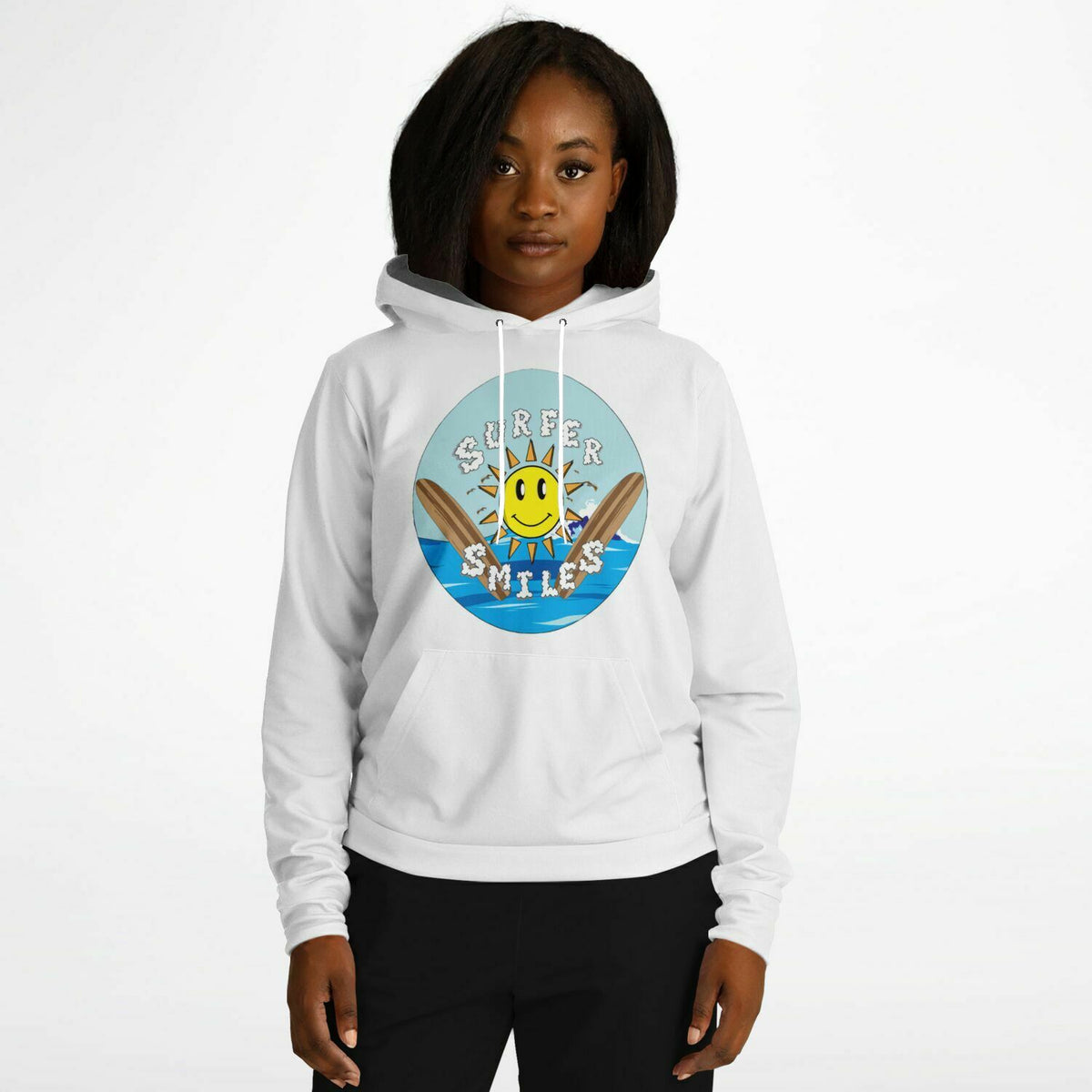 Surfer Smiles Hoodie White