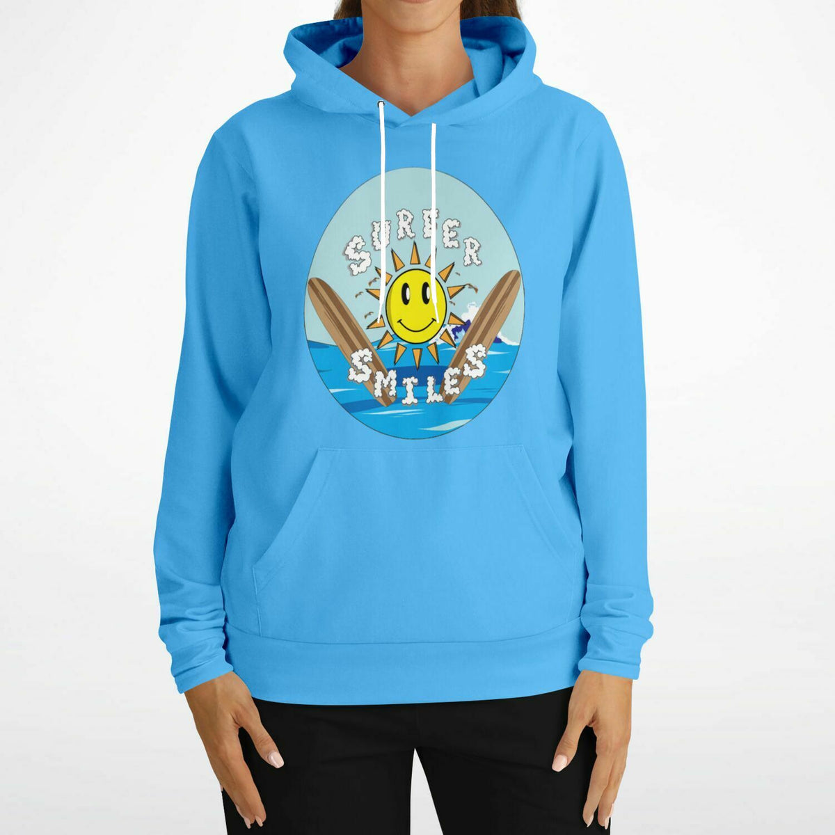 Surfer Smiles Hoodie Blue