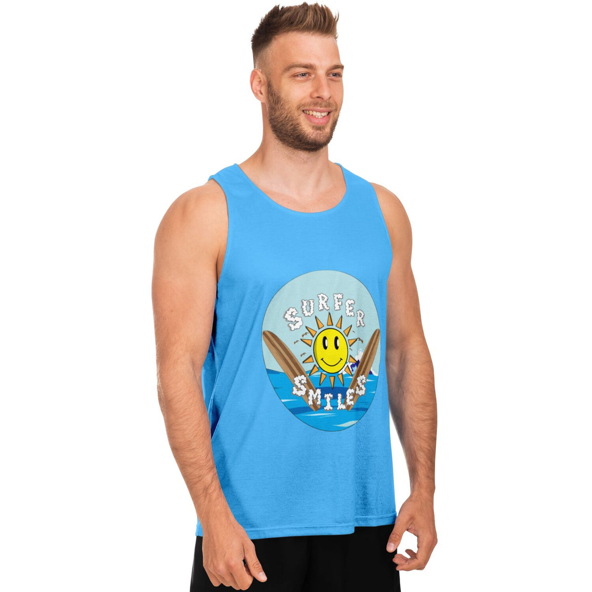 Surfer Smiles Tanktop Blue