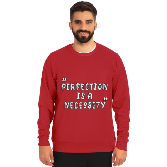 Perfection is a Necessity Winners Win Long Sleeve Shirt Red