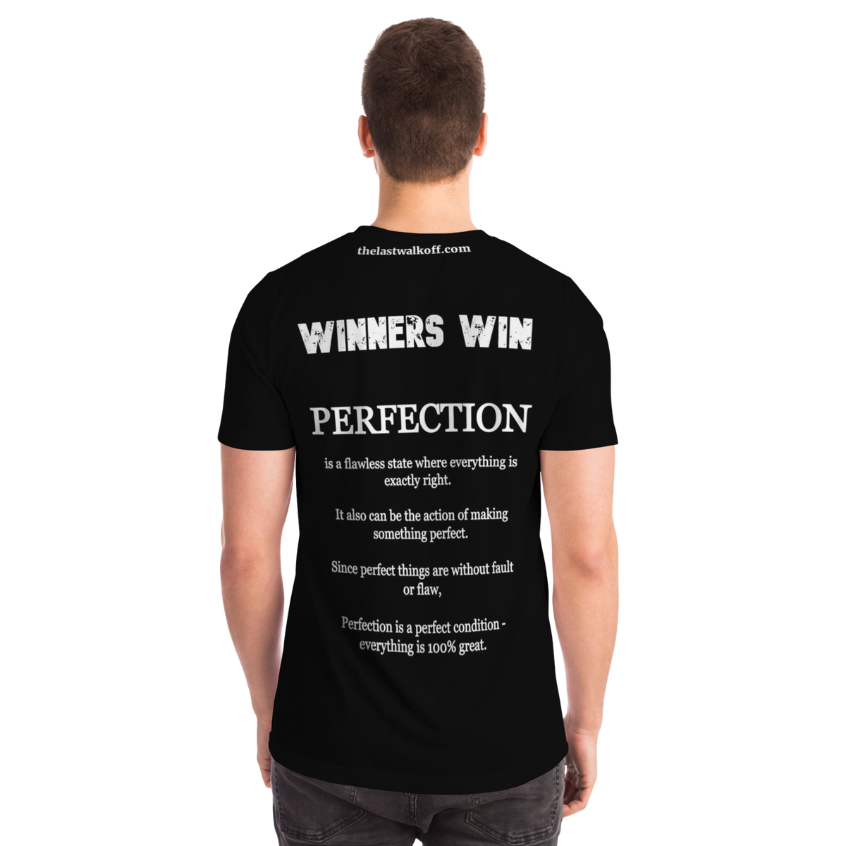 Perfection is Not Easy Winners Win T-Shirt Black