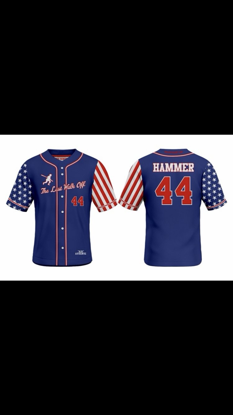 Stars and Stripes “755 Hammer Series” Light Blue Jersey