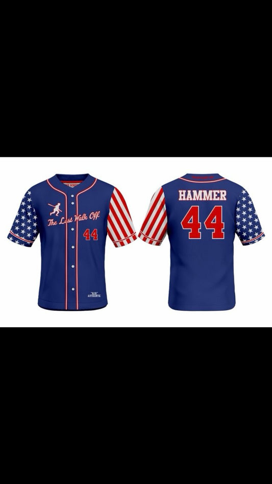 Stars and Stripes “755 Hammer Series” Light Blue Jersey
