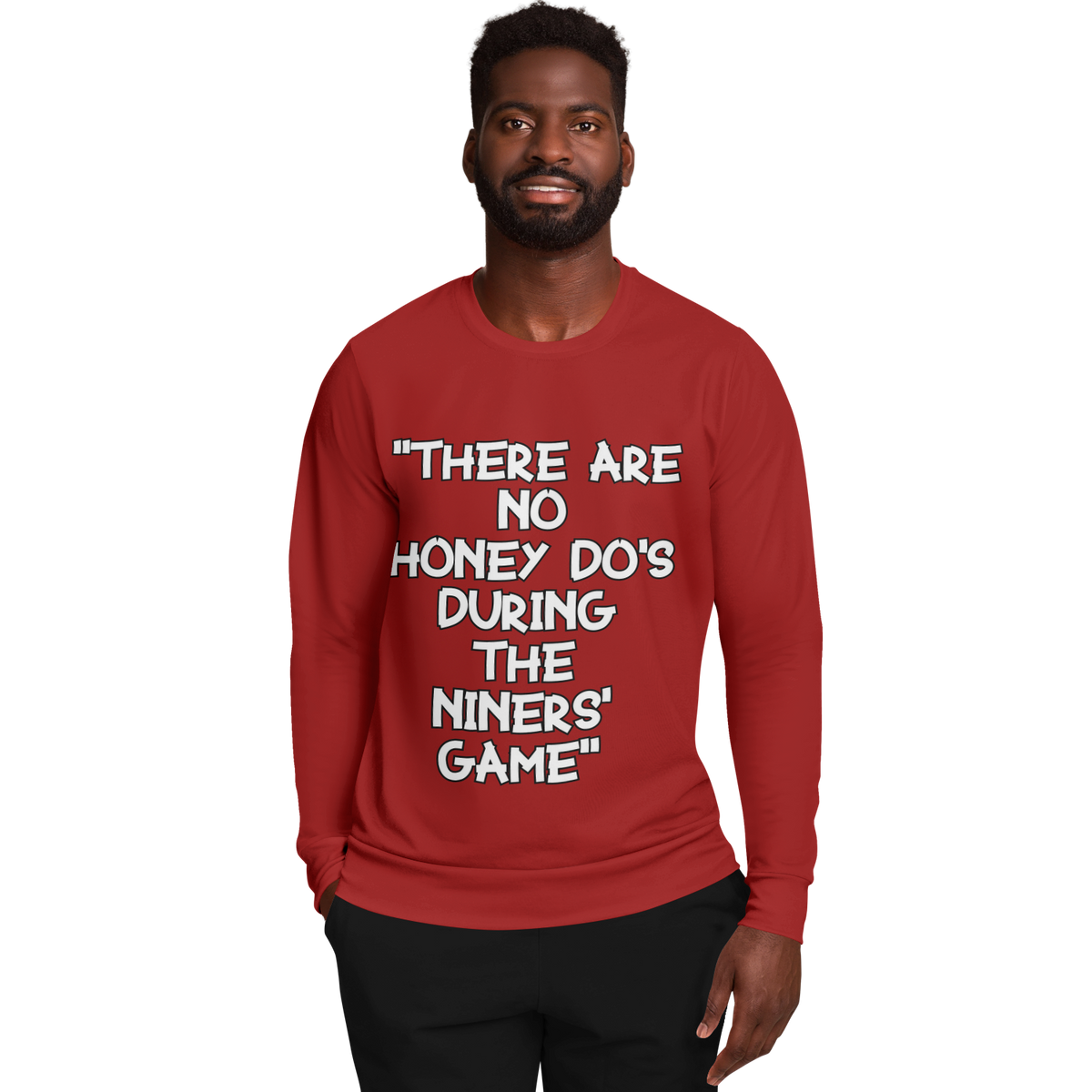 No Honey Do's Darker Red Long Sleeve Shirt