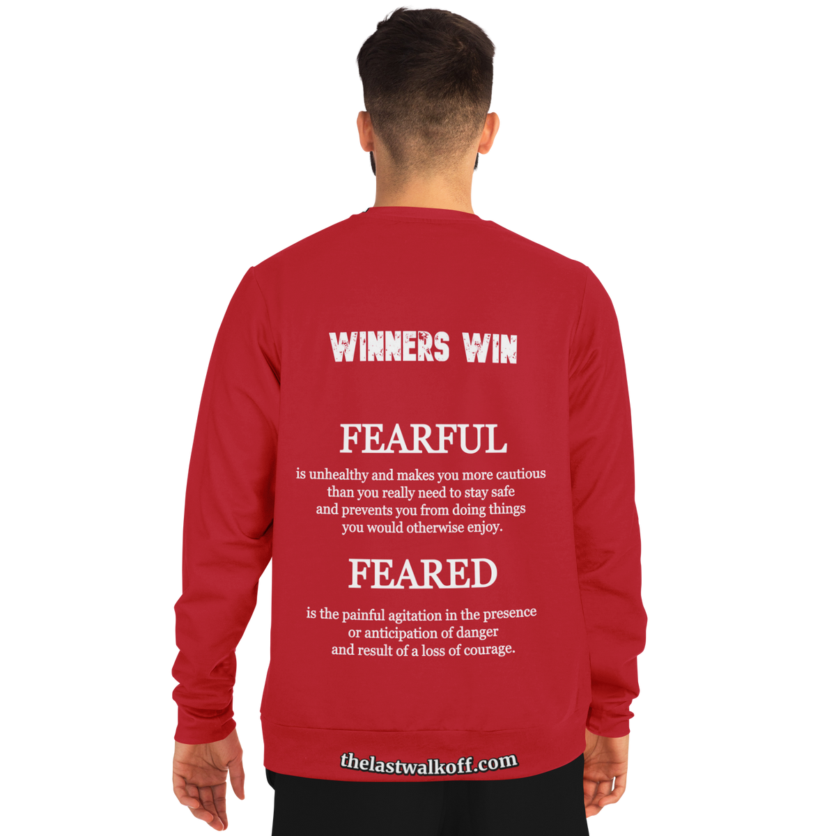 Feared not Fearful Winners Win Long Sleeve Shirt Red