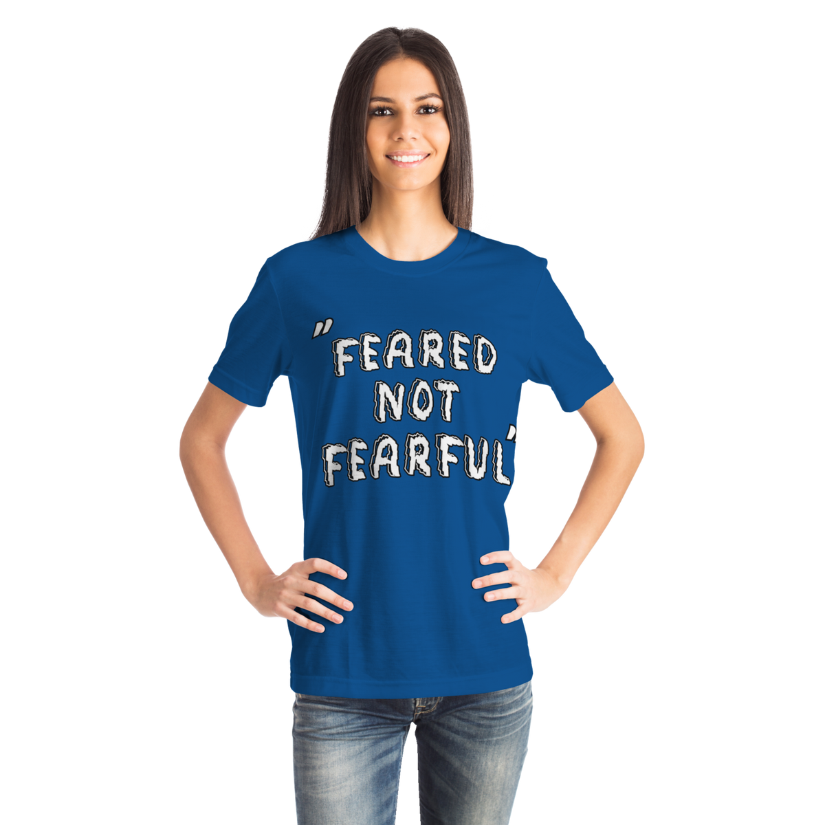 Feared not Fearful Winners Win T-Shirt Blue