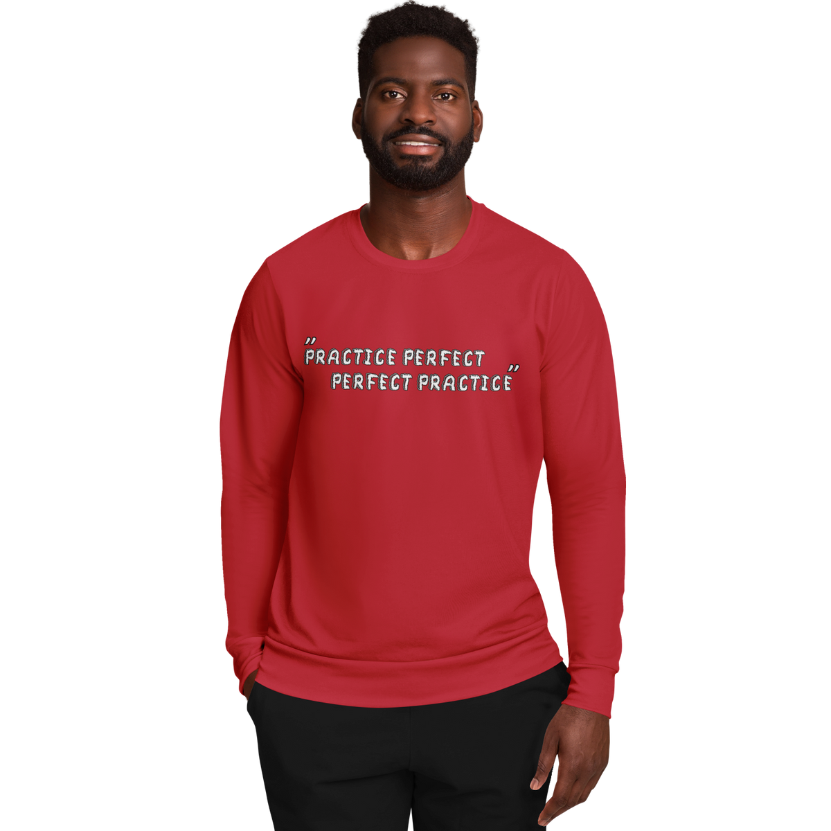 Practice Perfect Winners Win Long Sleeve Shirt Red