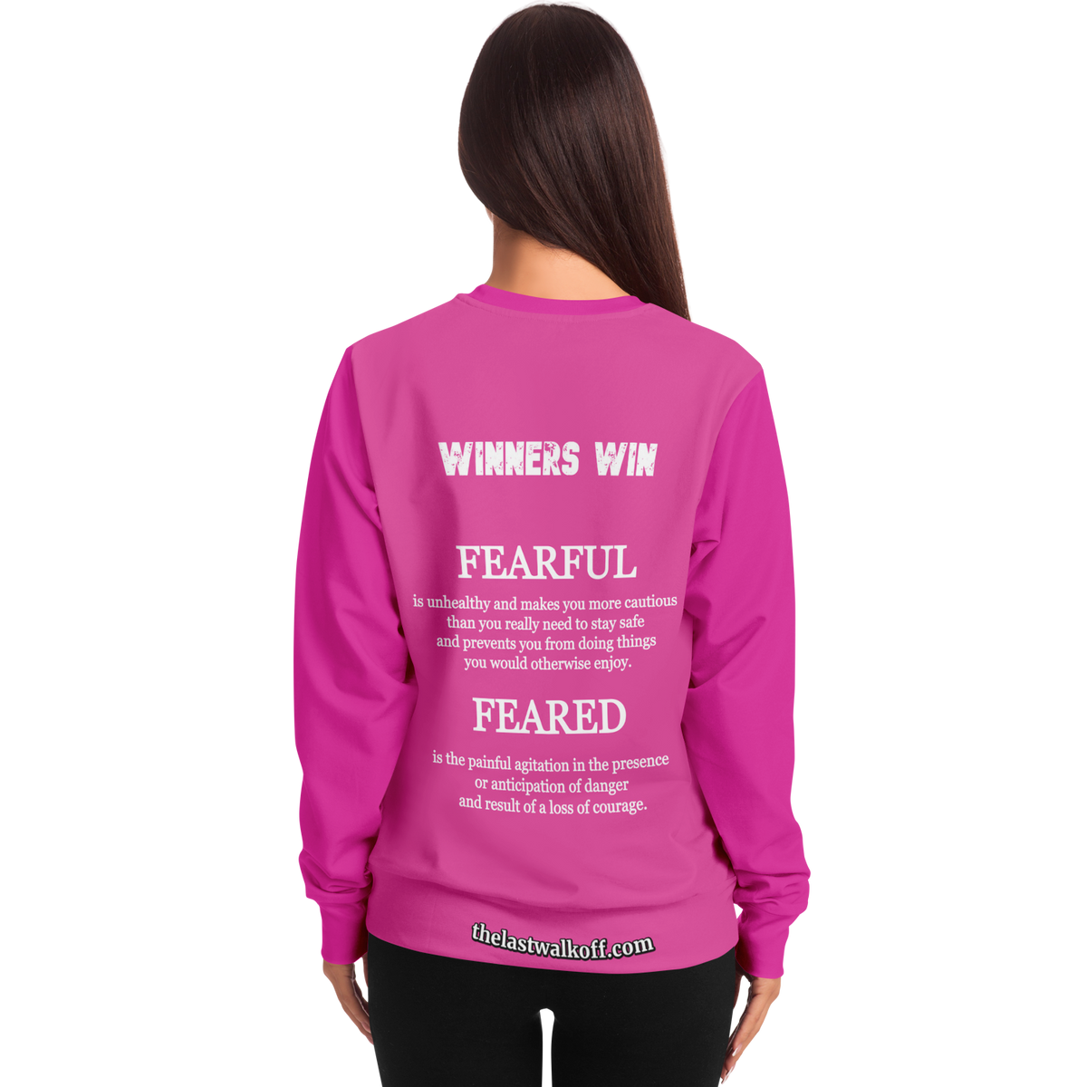 Feared not Fearful Winners Win Long Sleeve Shirt Pink
