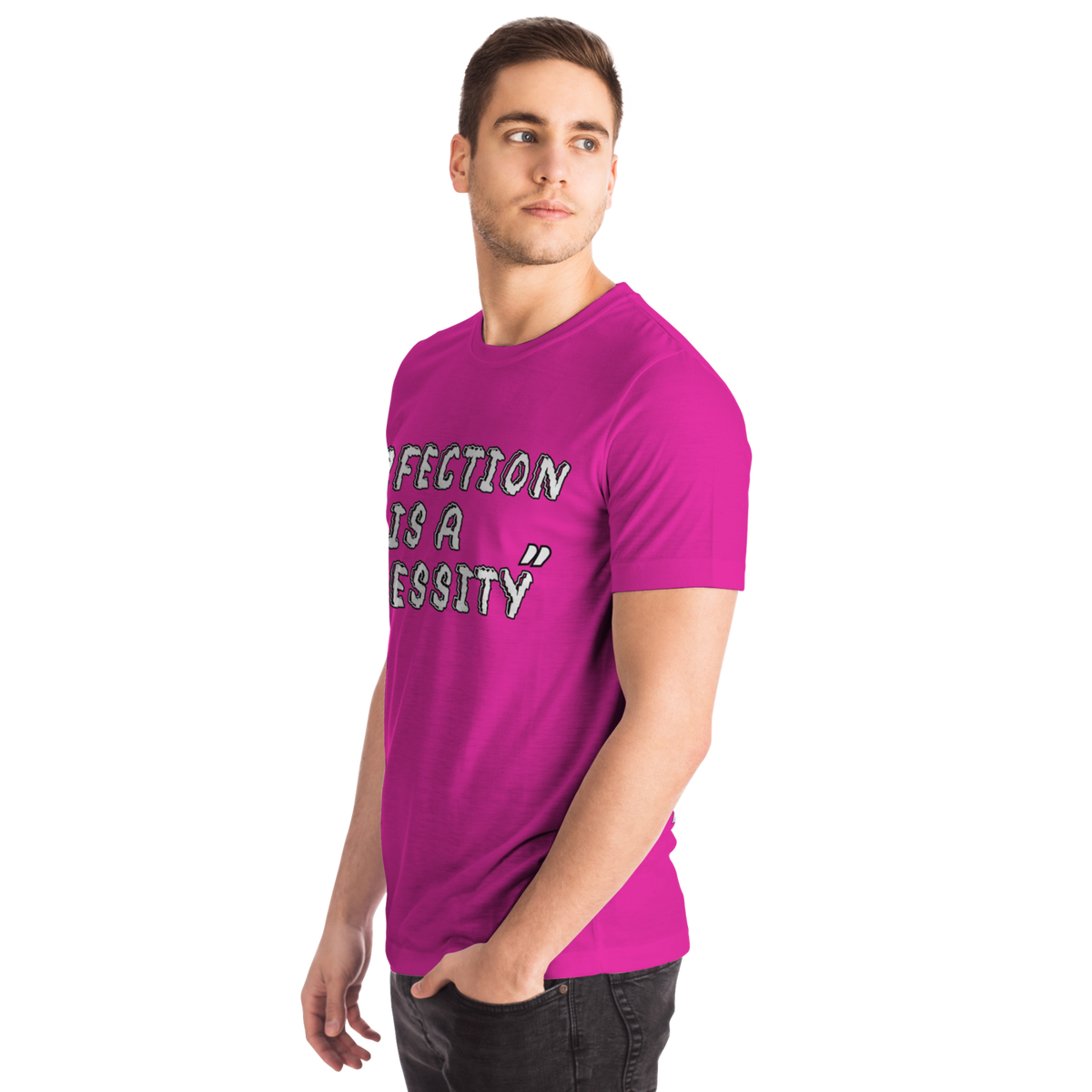 Perfection is a Necessity Winners Win T-Shirt Pink