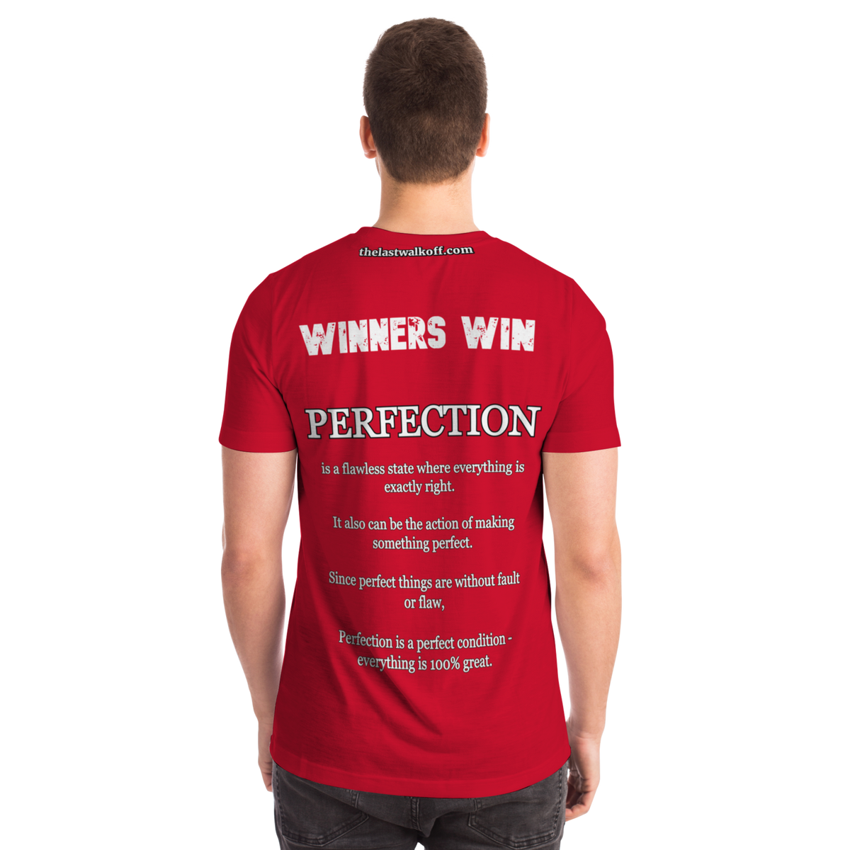 Perfection is a Necessity Winners Win T-Shirt Red