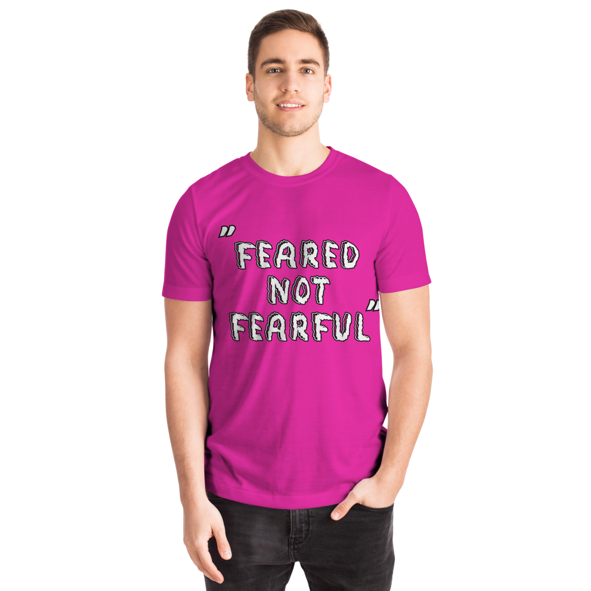 Feared not Fearful Winners Win T-Shirt Pink