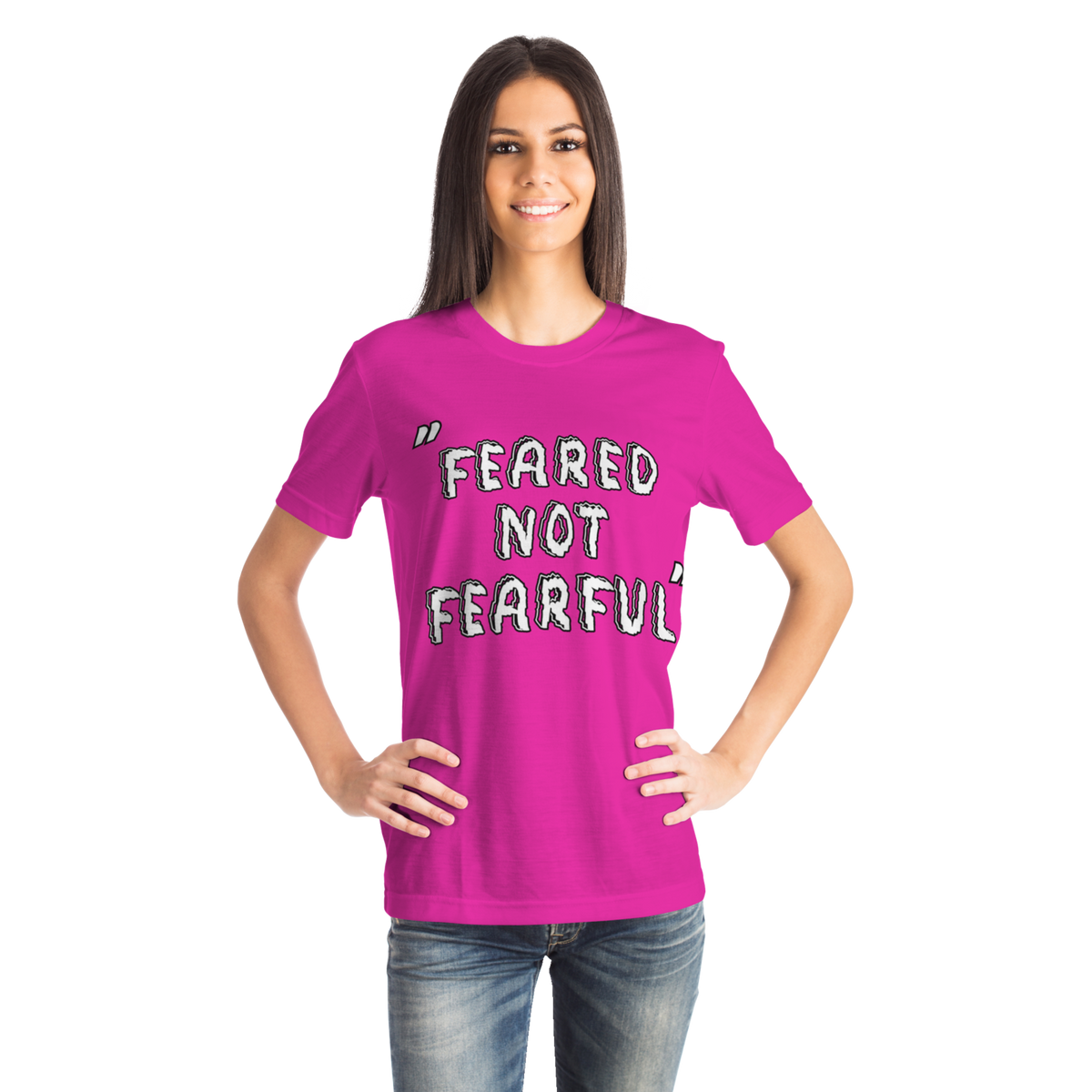 Feared not Fearful Winners Win T-Shirt Pink