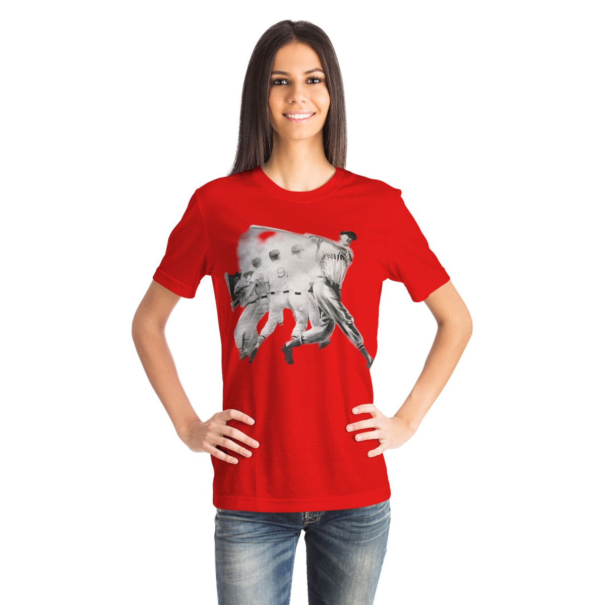 ".406Swing" White Logo Red Shirt