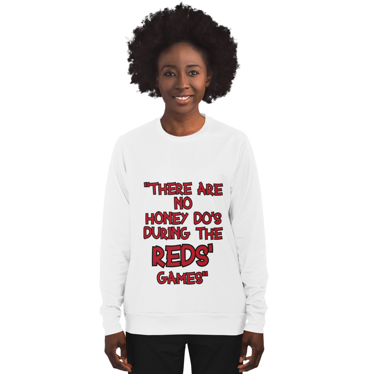 Honey Do's Long Sleeve Shirt Solid Red & Black