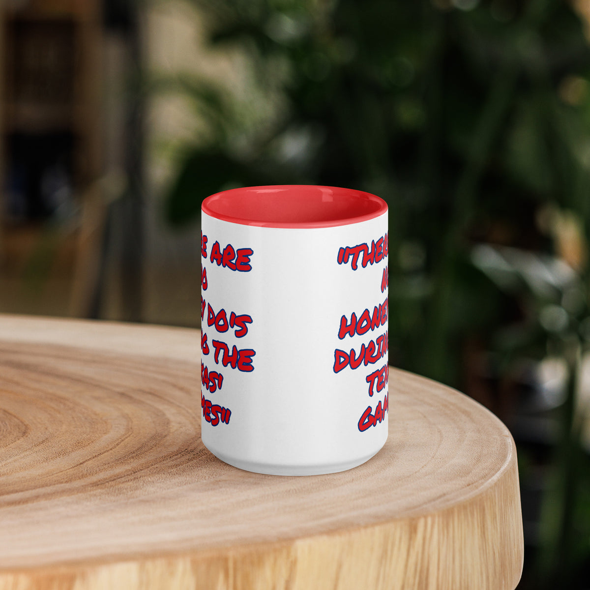 Texas Red Blue No Honey Do White Mug