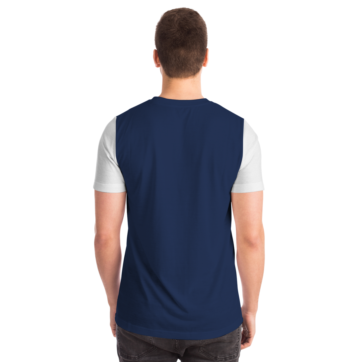 New York Navy Blue White Short Sleeve Shirt