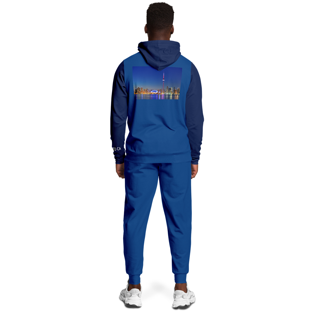 Toronto Blue Navy Blue Hoodie and Joggers Skyline