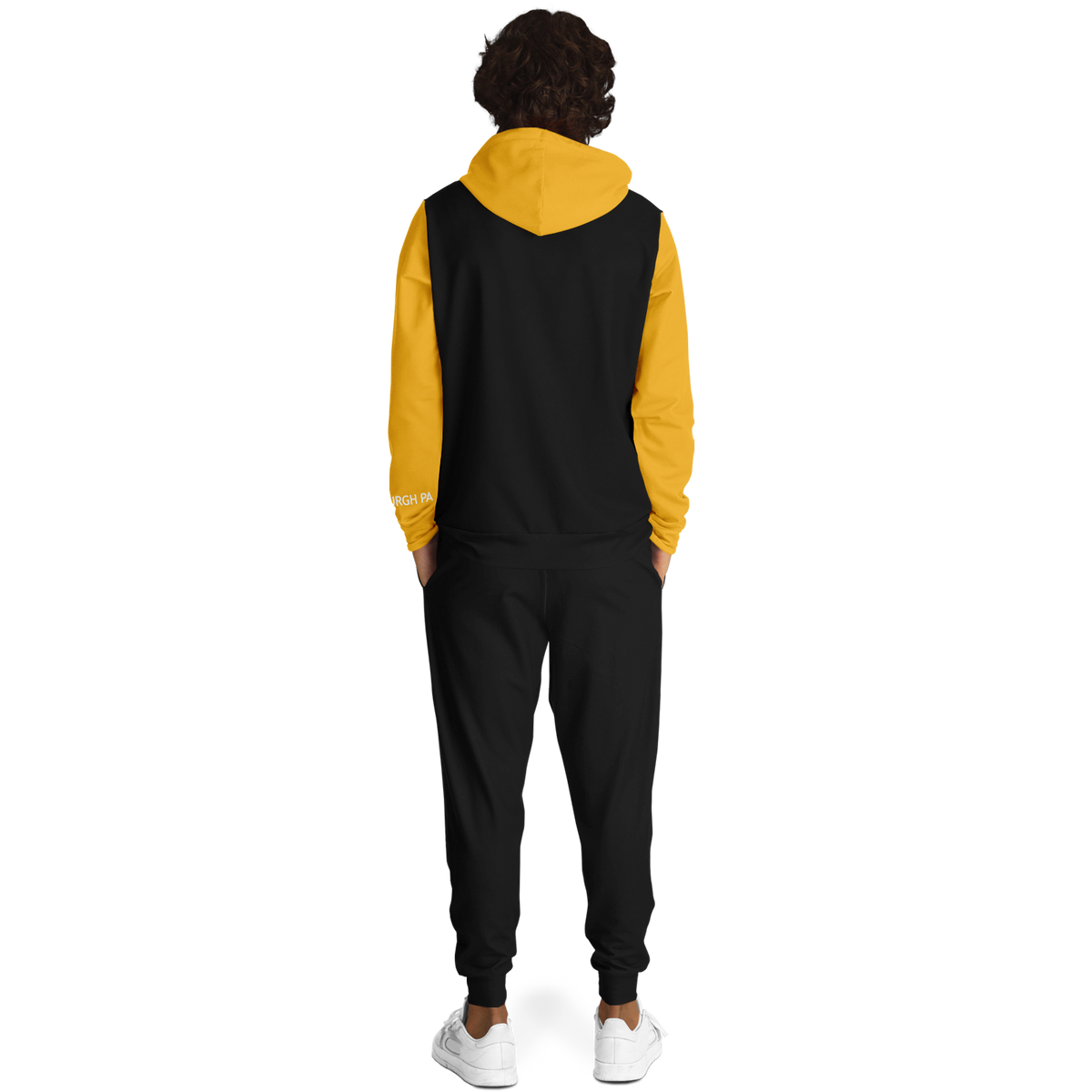Pittsburgh Black Yellow Hoodie and Joggers