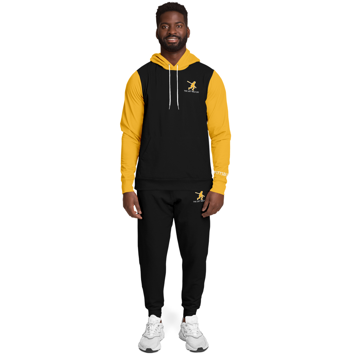 Pittsburgh Black Yellow Hoodie and Joggers