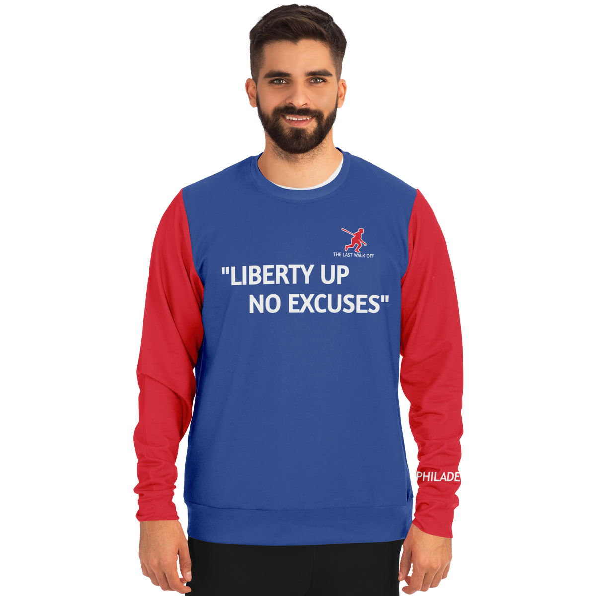 Philadelphia Blue Red Long Sleeve Shirt Quote