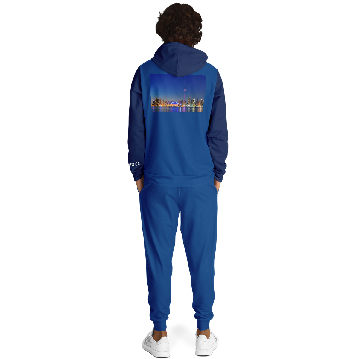 Toronto Blue Navy Blue Hoodie and Joggers Skyline