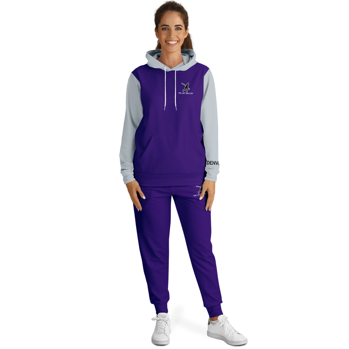 Denver Purple Silver Hoodie and Joggers