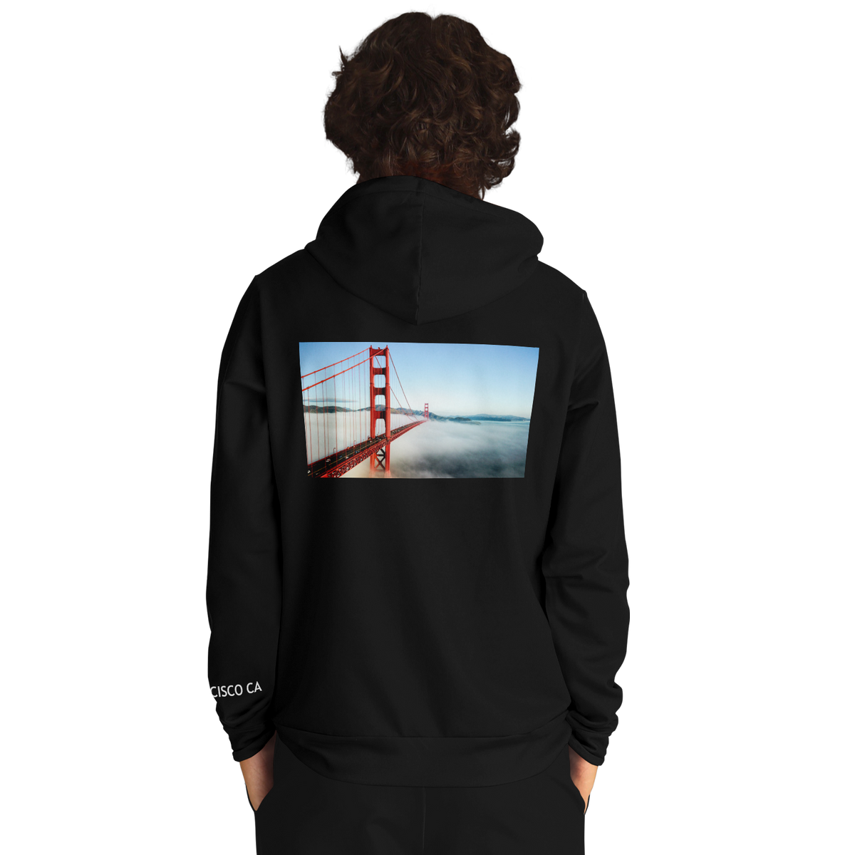 San Francisco Black Hoodie Bridge