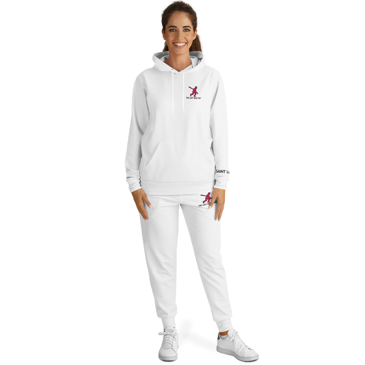 Saint Louis White Hoodie and Joggers TWO