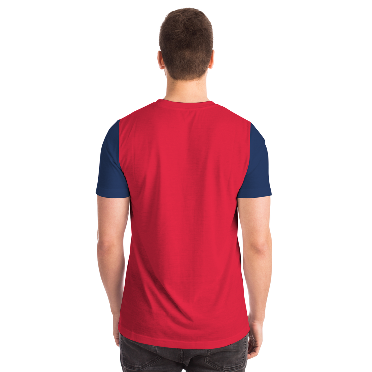 Cleveland Red Navy Blue Short Sleeve Shirt