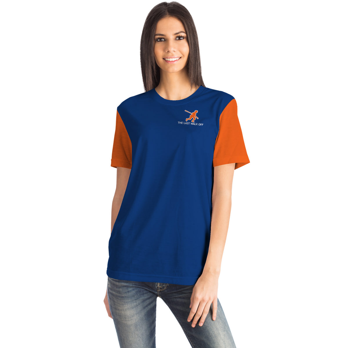 New York Blue Orange Short Sleeve Shirt