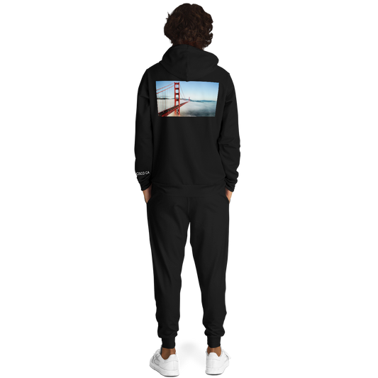 San Francisco Black Hoodie and Joggers Bridge