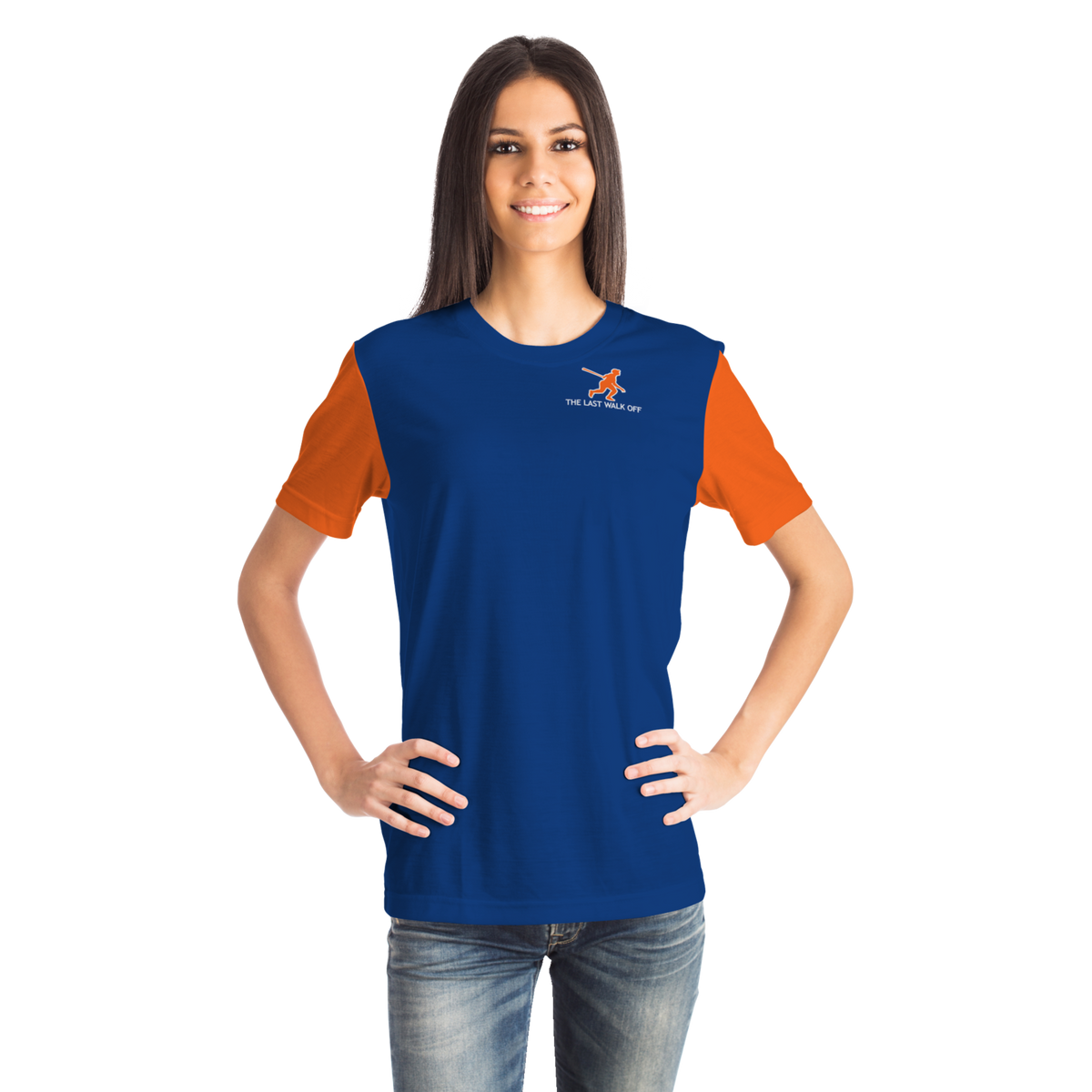 New York Blue Orange Short Sleeve Shirt