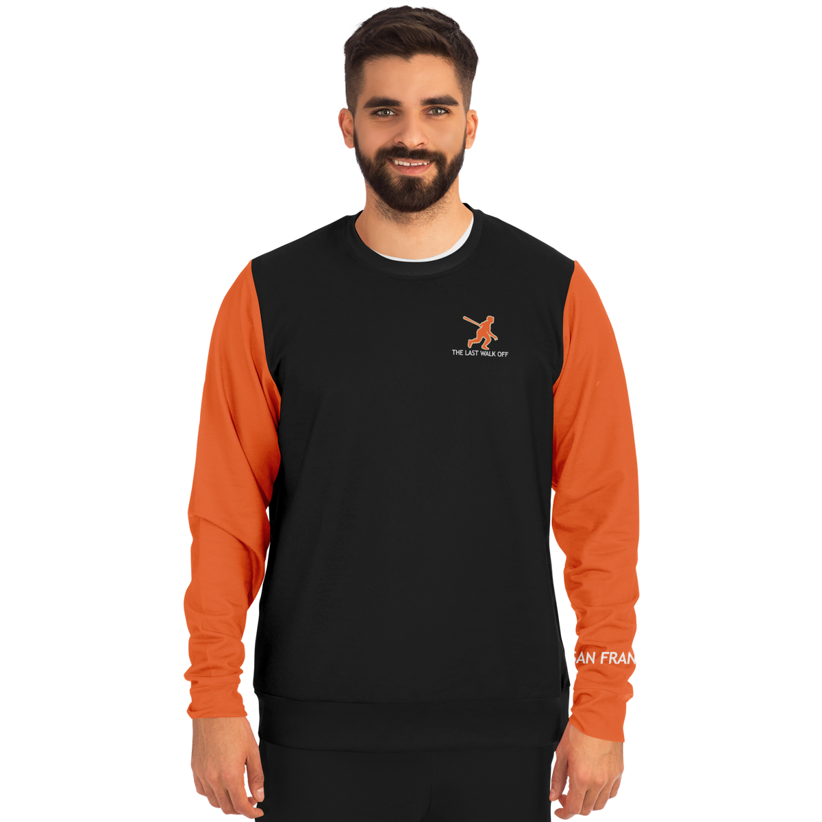 San Francisco Black Orange Long Sleeve Shirt Bridge
