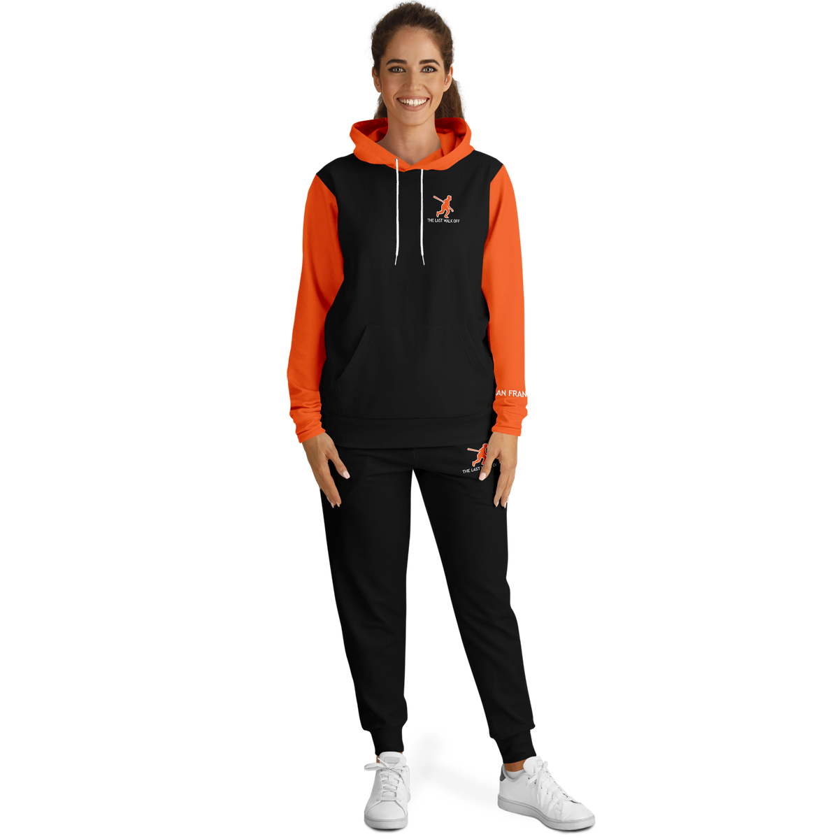 San Francisco Black Orange Hoodie and Joggers