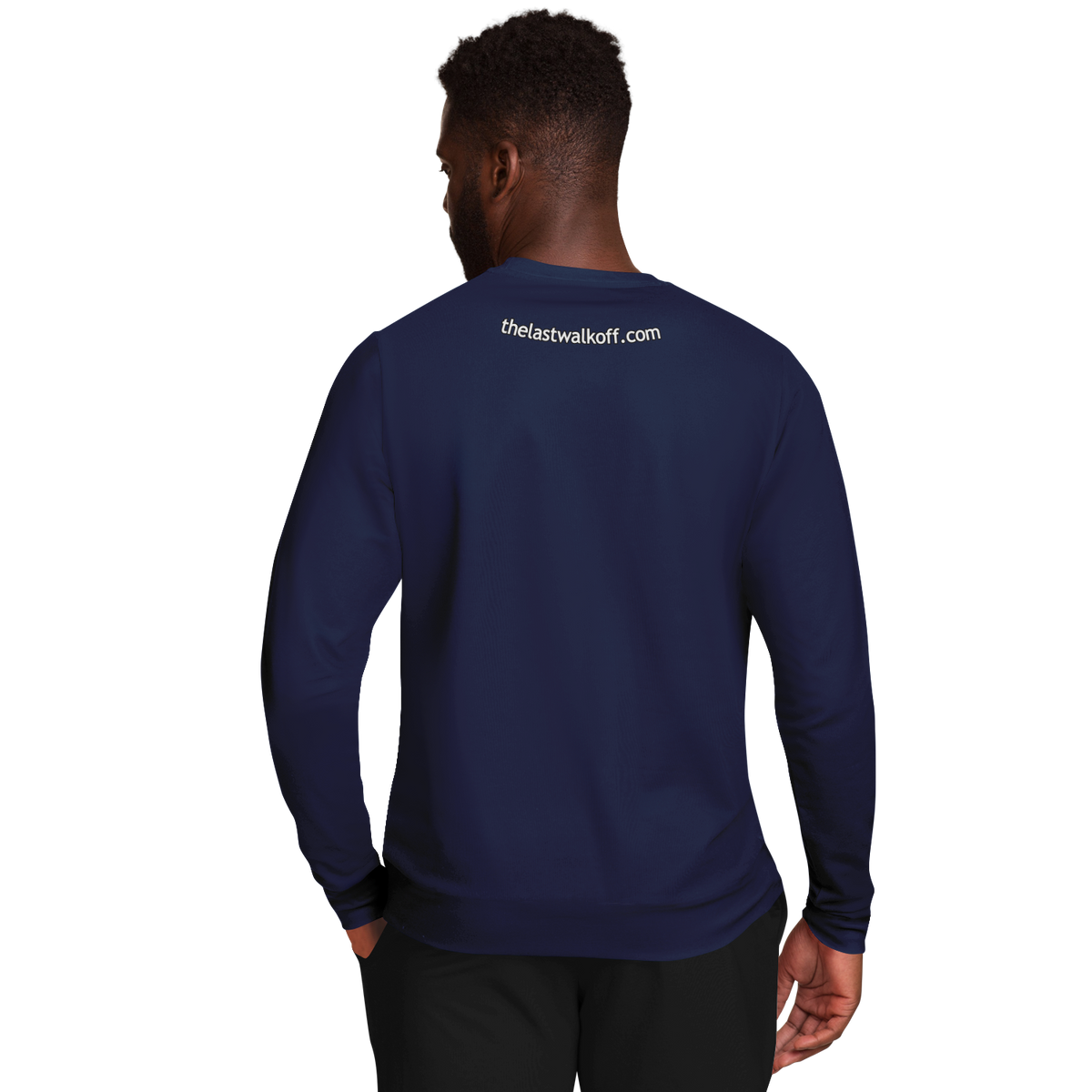 Honey Do's Navy Blue Orange Long Sleeve Shirt
