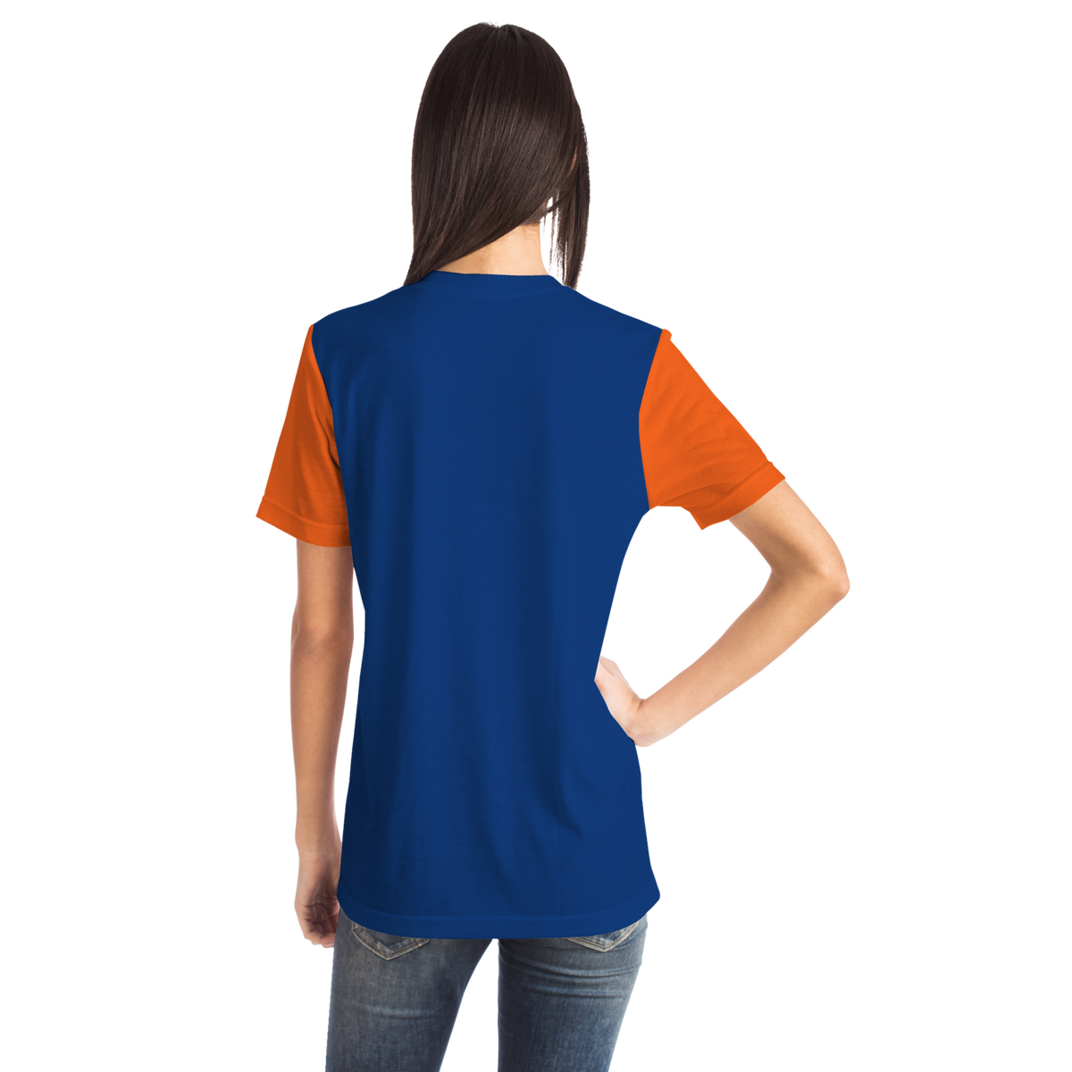 New York Blue Orange Short Sleeve Shirt