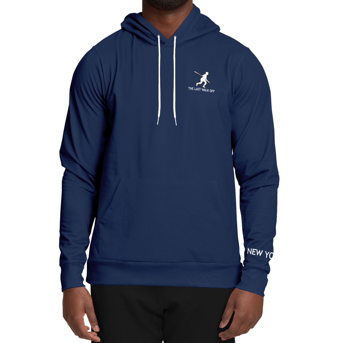 New York Navy Blue Hoodie Lights