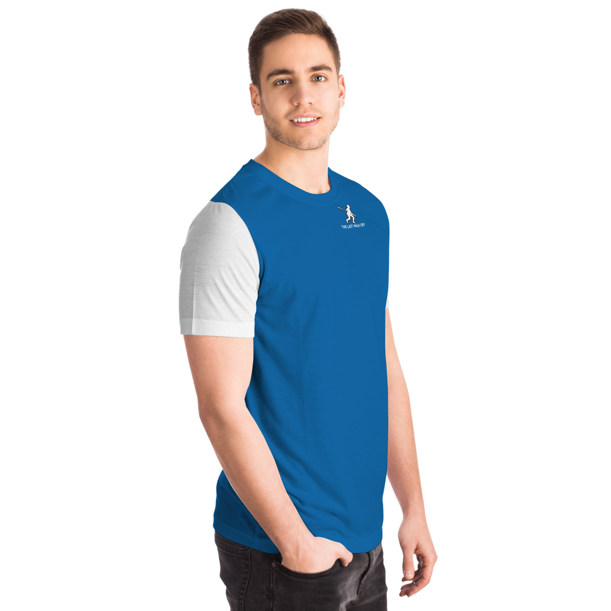 Los Angeles Blue White Short Sleeve Shirt