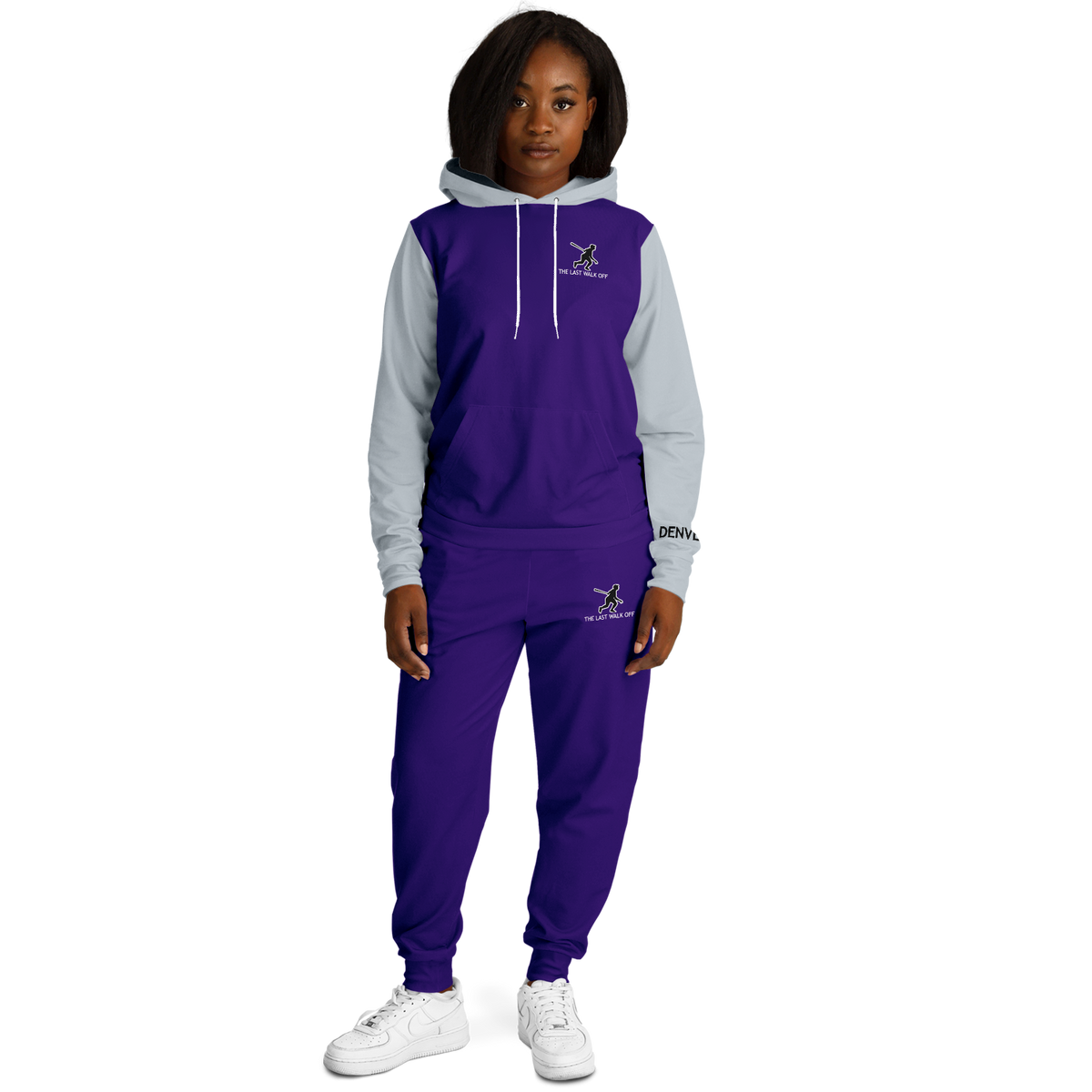 Denver Purple Silver Hoodie and Joggers