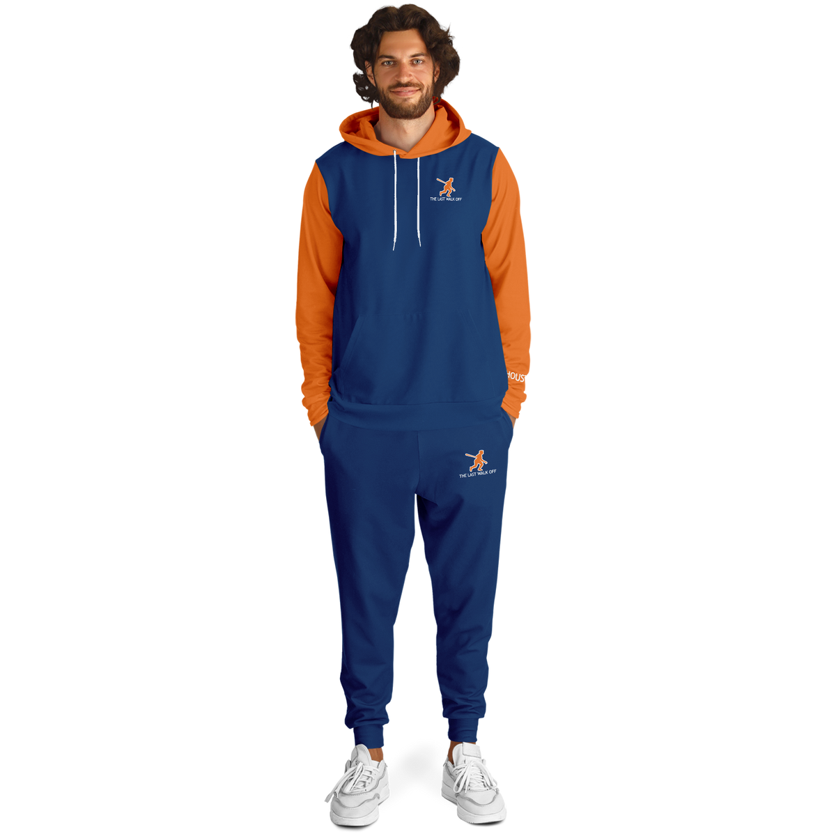 Houston Blue Orange Hoodie and Joggers Rocket