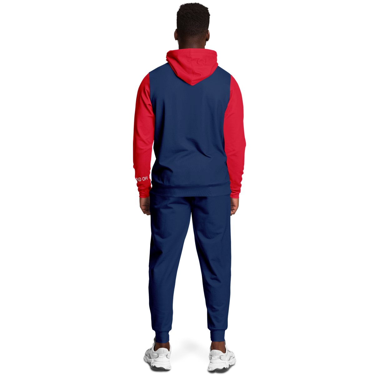 Cleveland Navy Blue Red Hoodie and Joggers