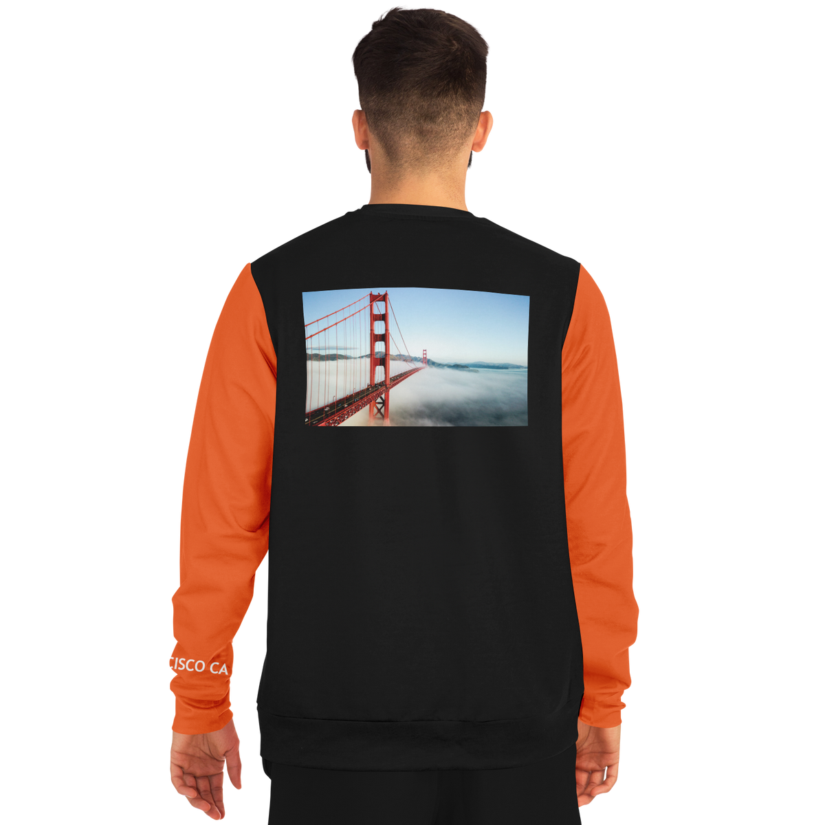 San Francisco Black Orange Long Sleeve Shirt Bridge